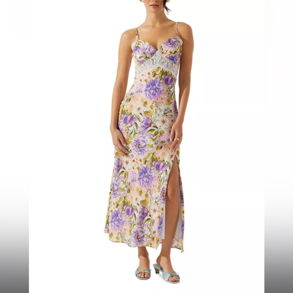 ASTR Ivanna Lace Trim Dress